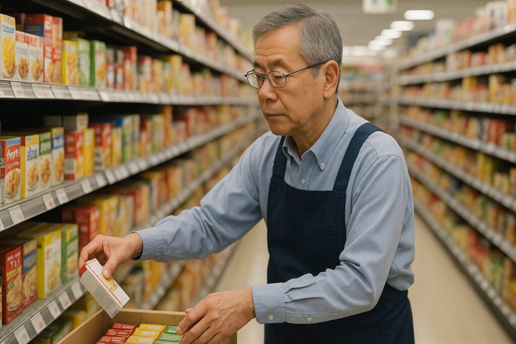 60歳男性スーパー品出しアルバイト