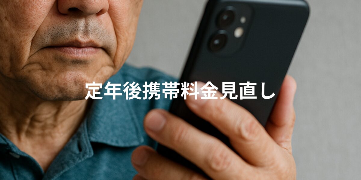 定年後携帯見直し